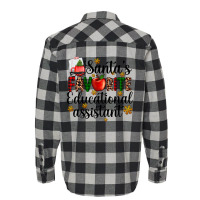 Santa's Favorite Educational Assistant Flannel Shirt | Artistshot