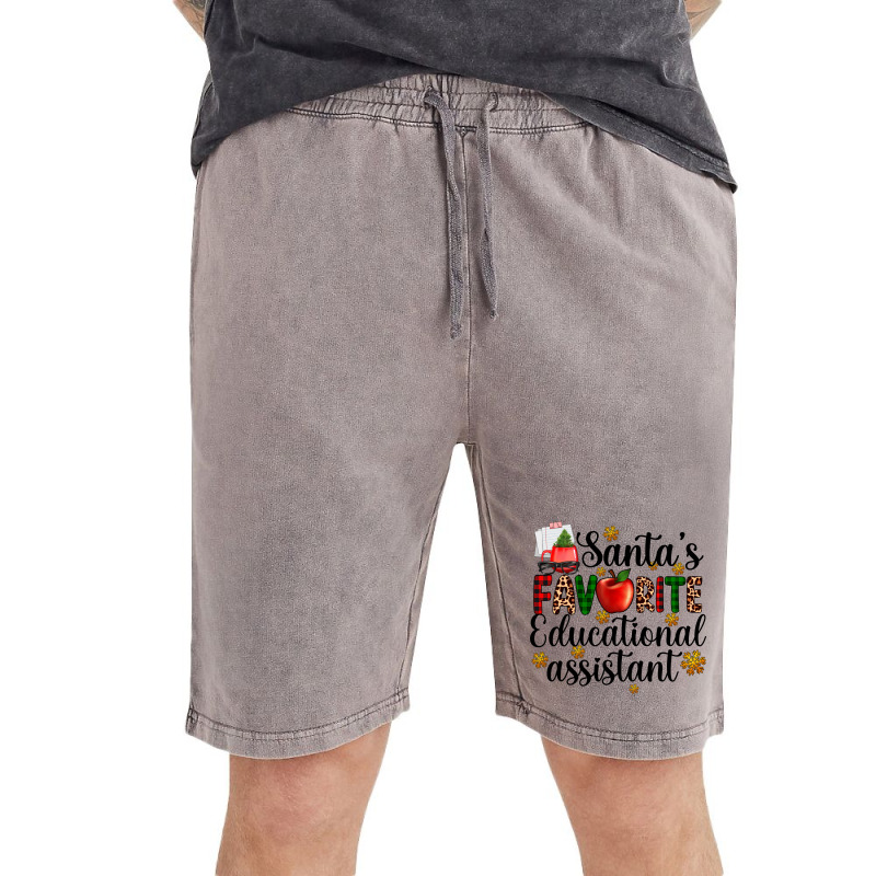Santa's Favorite Educational Assistant Vintage Short | Artistshot