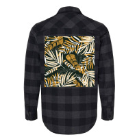 Trend Pattern With Tropical Leaves Plants  Retro Quote Flannel Shirt | Artistshot