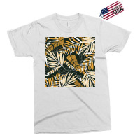 Trend Pattern With Tropical Leaves Plants  Retro Quote Exclusive T-shirt | Artistshot