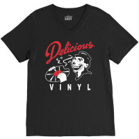 Delicious Retro Hip Hop Print Classic V-neck Tee | Artistshot