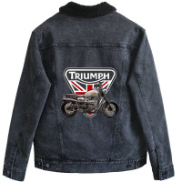 Traomph Motorcycles Unisex Sherpa-lined Denim Jacket | Artistshot