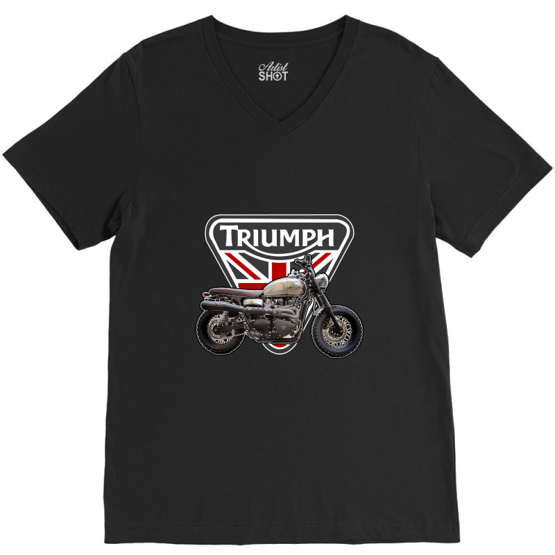 Traomph Motorcycles V-Neck Tee by nanamirza | Artistshot