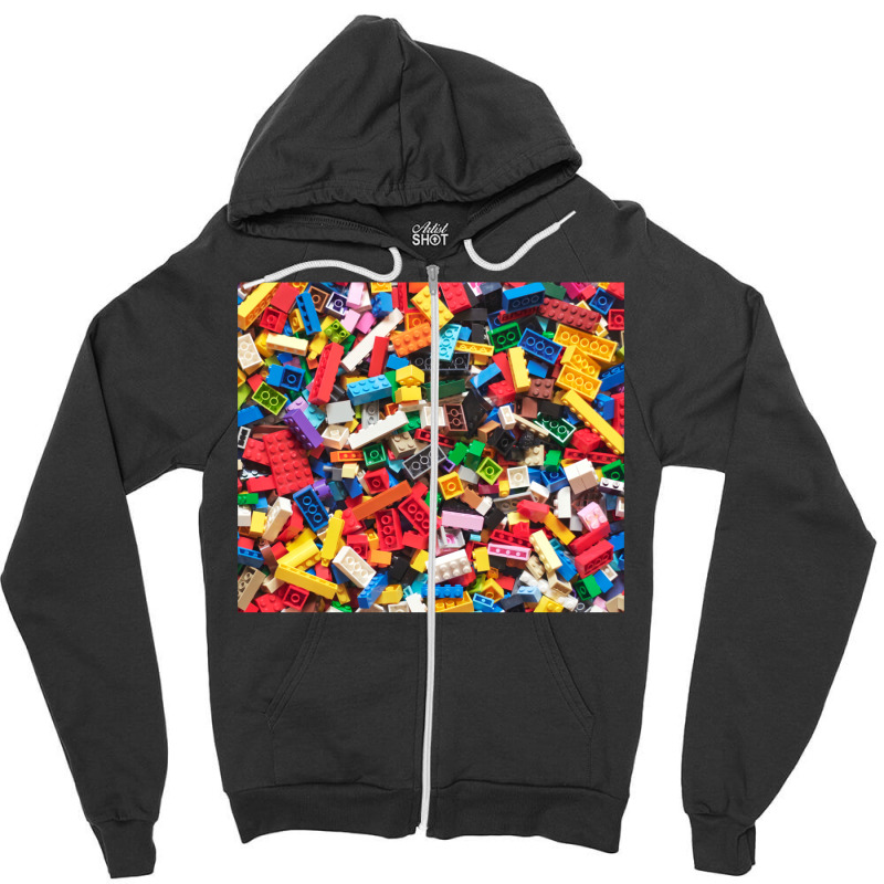 Building Blocks Zipper Hoodie by gajanbasqesu | Artistshot