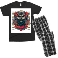 Vintage Anarchy Tattoo  Aesthetic Men's T-shirt Pajama Set | Artistshot