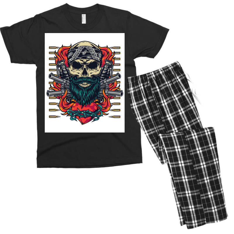 Vintage Anarchy Tattoo  Aesthetic Men's T-shirt Pajama Set | Artistshot