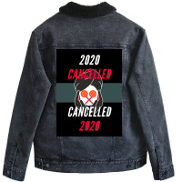 Of 2020 Is Officially Cancelled Alternate Timeline Poster Unisex Sherpa-lined Denim Jacket | Artistshot