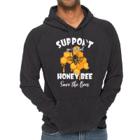 Support Your Local Honey Bee Vintage Hoodie | Artistshot