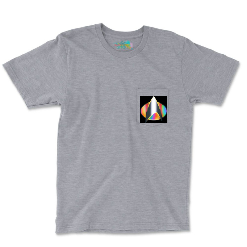 Science Fiction Tv Show Pride Rainbow Badge Insignia Poster Cute Pocket T-shirt | Artistshot