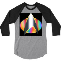 Science Fiction Tv Show Pride Rainbow Badge Insignia Poster Cute 3/4 Sleeve Shirt | Artistshot