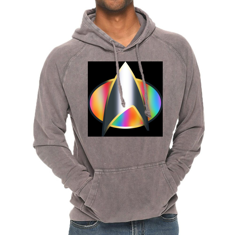 Science Fiction Tv Show Pride Rainbow Badge Insignia Poster Cute Vintage Hoodie | Artistshot