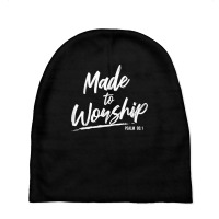 Christian Worship Leader Faith & Praise Psalm Verse Gift T Shirt Baby Beanies | Artistshot