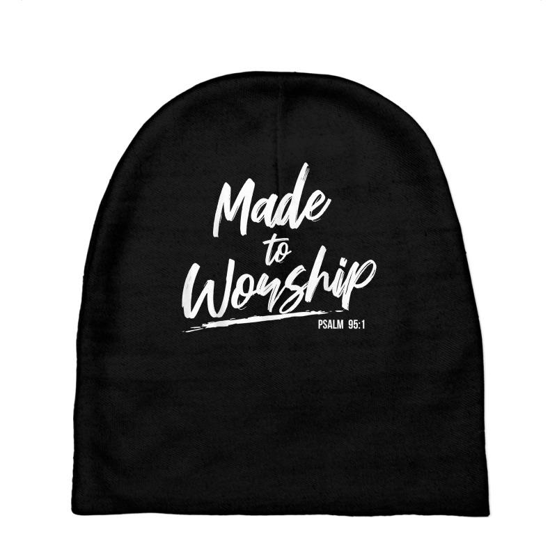 Christian Worship Leader Faith & Praise Psalm Verse Gift T Shirt Baby Beanies | Artistshot