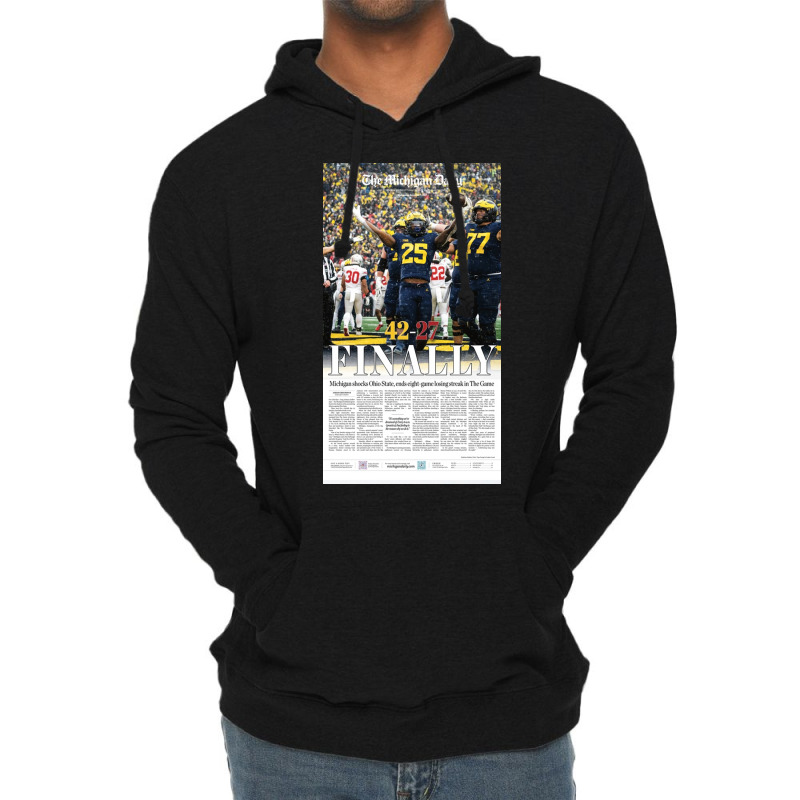 The Michigan Daily Front Cover  Gift Lightweight Hoodie | Artistshot