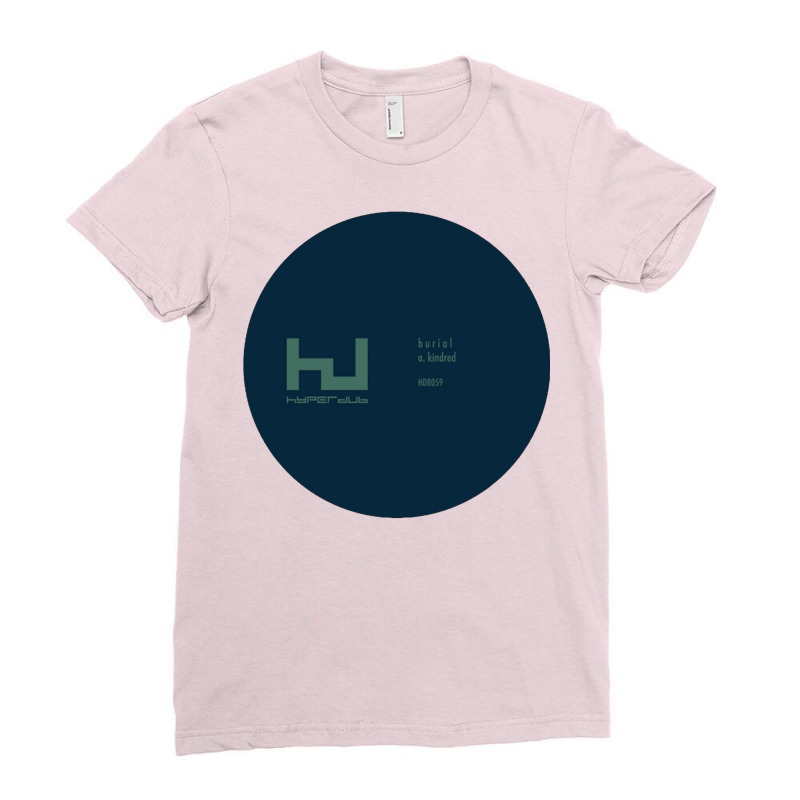 Burial   Kindred   Record Print Ladies Fitted T-Shirt by gajanbasqesu | Artistshot