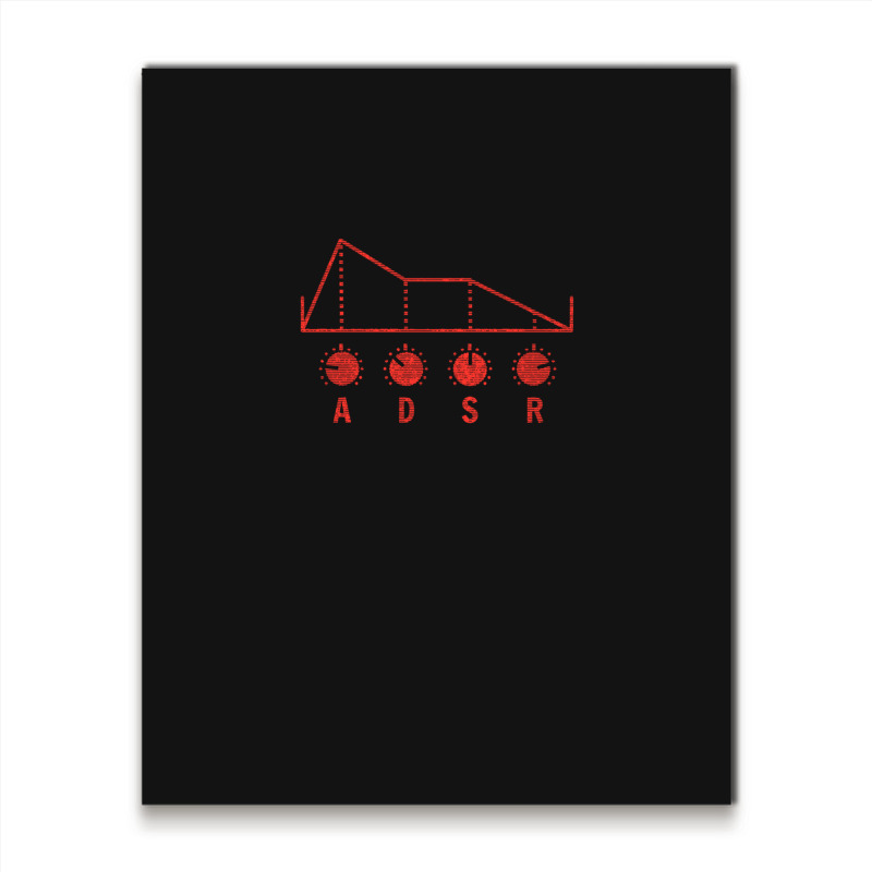 Synthesizer Adsr For Synth Lover 3 Metal Print Vertical | Artistshot