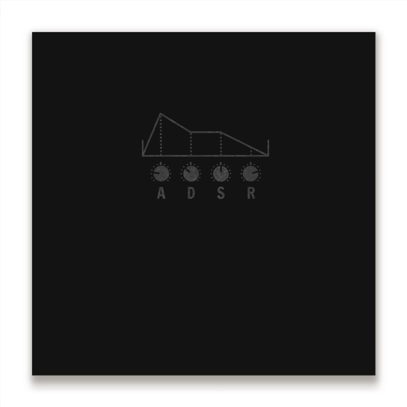 Synthesizer Adsr For Synth Lover 5 Metal Print Square | Artistshot