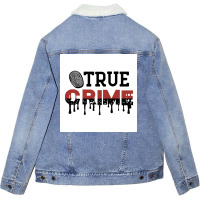 X Funny Crime Poster 70s Unisex Sherpa-lined Denim Jacket | Artistshot