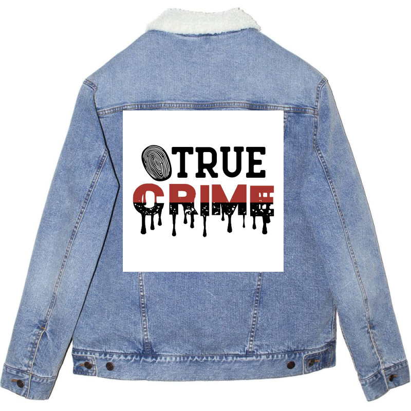 X Funny Crime Poster 70s Unisex Sherpa-lined Denim Jacket | Artistshot