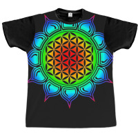 Flower Of Life   Heart Chakra Lotus Graphic T-shirt | Artistshot