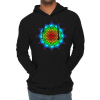 Flower Of Life   Heart Chakra Lotus Lightweight Hoodie | Artistshot