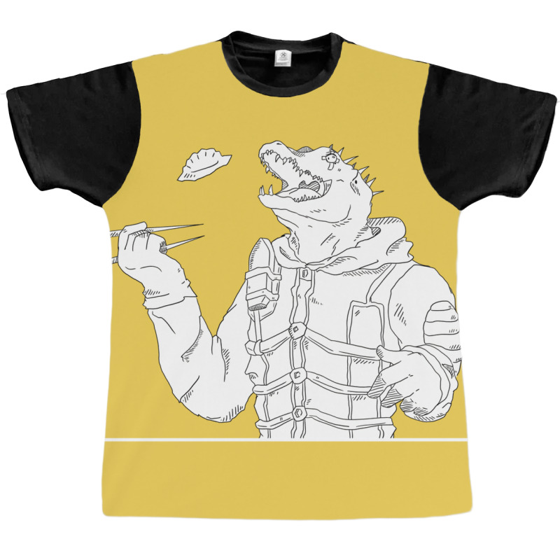 Caiman's Gyoza Graphic T-shirt by gajanbasqesu | Artistshot