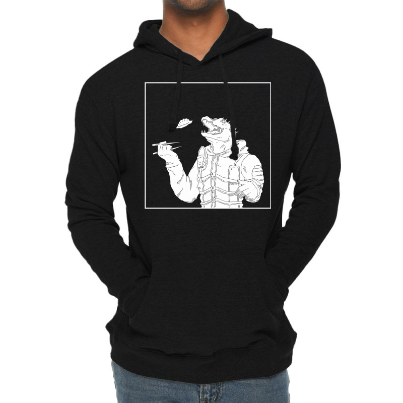 Caiman's Gyoza Lightweight Hoodie by gajanbasqesu | Artistshot