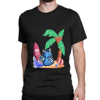 Dragon Surfbrett Island Palme Wasserbill 1 Classic T-shirt | Artistshot