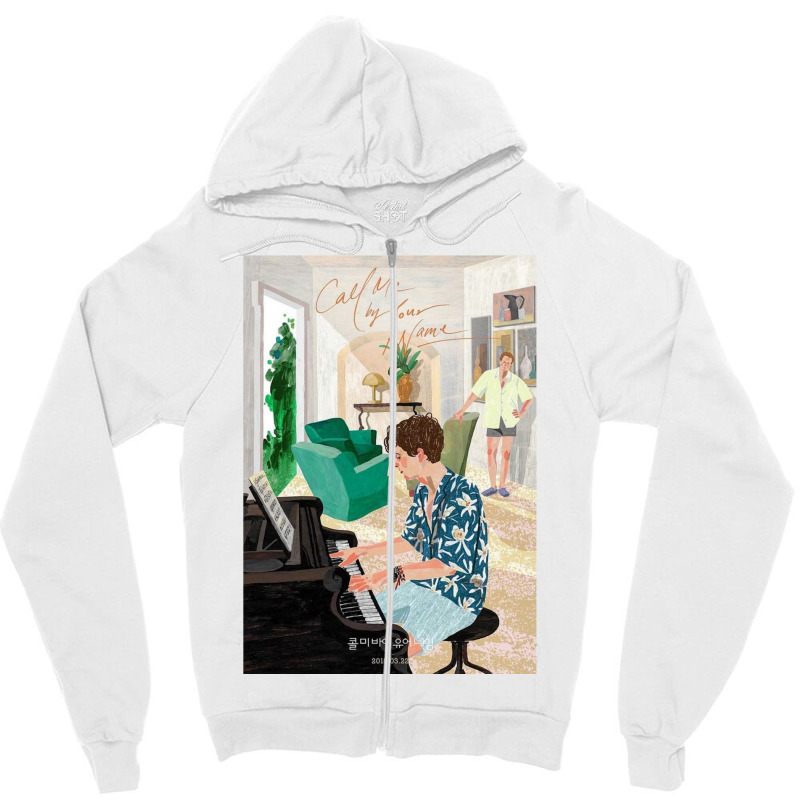 Call Me By Your Name Korean Poster Zipper Hoodie by gajanbasqesu | Artistshot