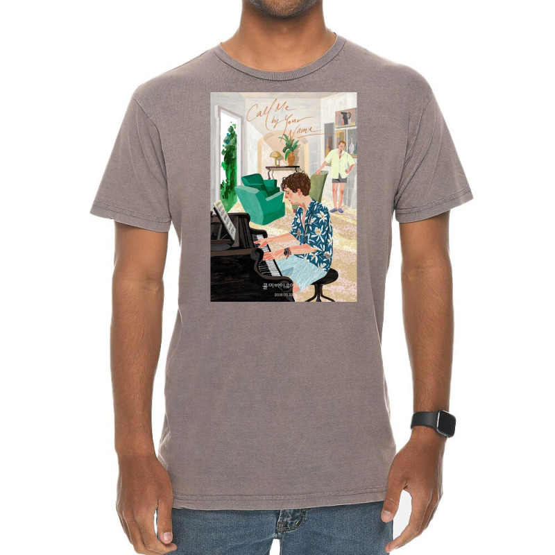 Call Me By Your Name Korean Poster Vintage T-Shirt by gajanbasqesu | Artistshot