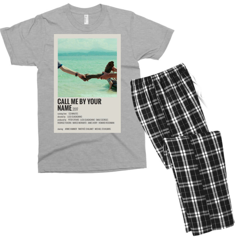 Call Me By Your Name Movie Poster Men's T-shirt Pajama Set by gajanbasqesu | Artistshot