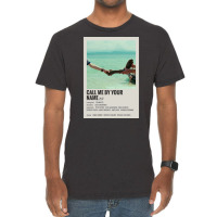 Call Me By Your Name Movie Poster Vintage T-shirt | Artistshot