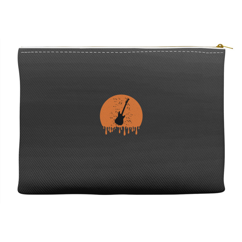 Retro Bass Guitar Dripping Accessory Pouches | Artistshot