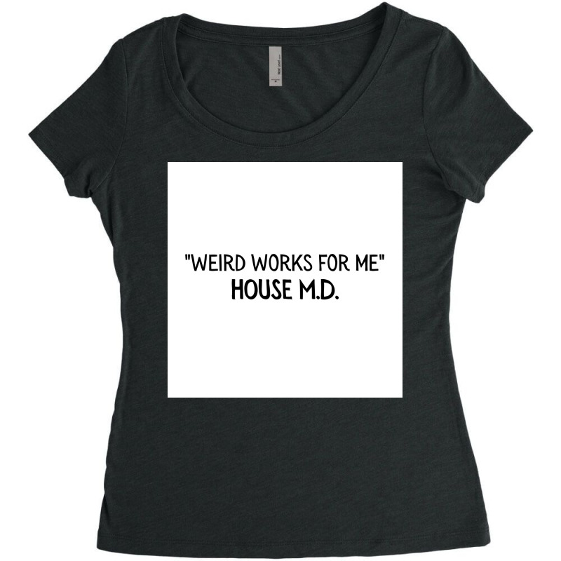 Weirs Work For Me Poster 80s Women's Triblend Scoop T-shirt by rommibahandr | Artistshot