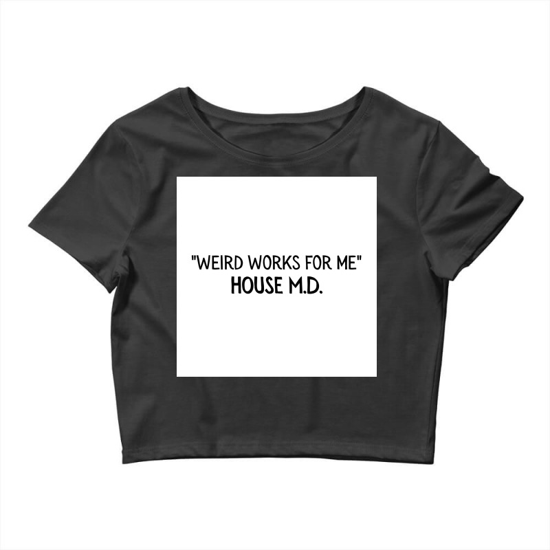 Weirs Work For Me Poster 80s Crop Top by rommibahandr | Artistshot