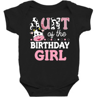 Aunt Of The Birthday Boy Aunt 1st Birthday Crew Farm Baby Bodysuit | Artistshot