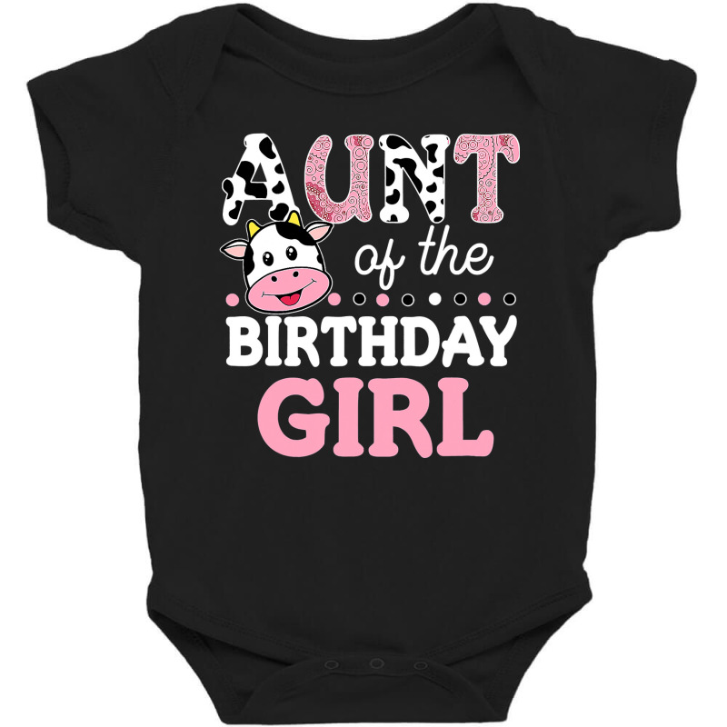 Aunt Of The Birthday Boy Aunt 1st Birthday Crew Farm Baby Bodysuit | Artistshot