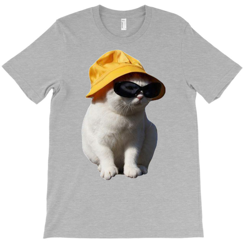 Bucket Hat Cat T-Shirt by inggaerzoahg | Artistshot