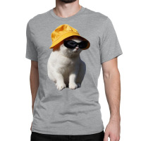 Bucket Hat Cat Classic T-shirt | Artistshot