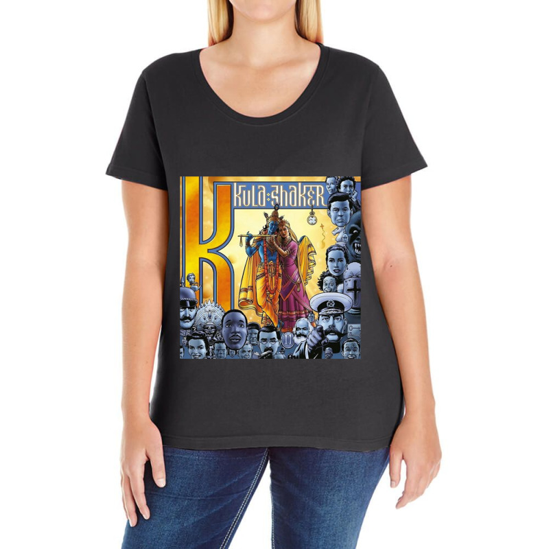 Kula Shaker Classic Ladies Curvy T-Shirt by AnthonyNone | Artistshot