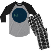 Burial   Kindred   Record Print Men's 3/4 Sleeve Pajama Set | Artistshot