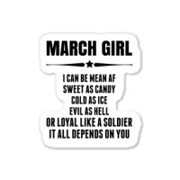 Super March Girl Sticker | Artistshot