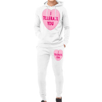 I Tolerate You   Valentine's Day Hoodie & Jogger Set | Artistshot