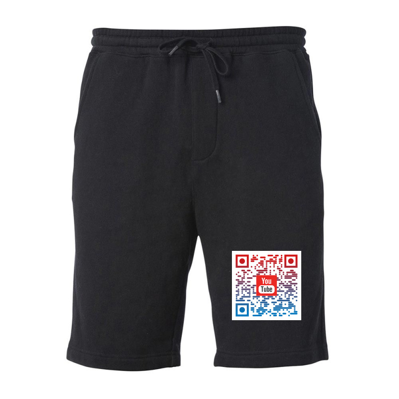 Qr Code Design Fleece Short | Artistshot