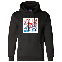 Qr Code Design Champion Hoodie | Artistshot