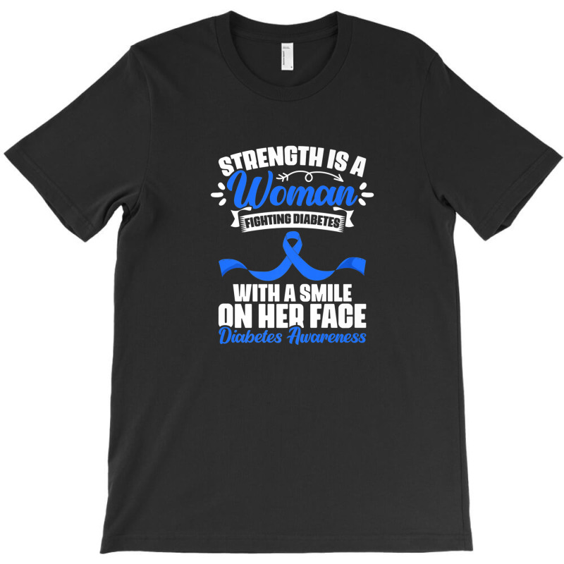 Woman Fighting Diabetes Warrior Diabetic Diabetes Awareness T-shirt | Artistshot