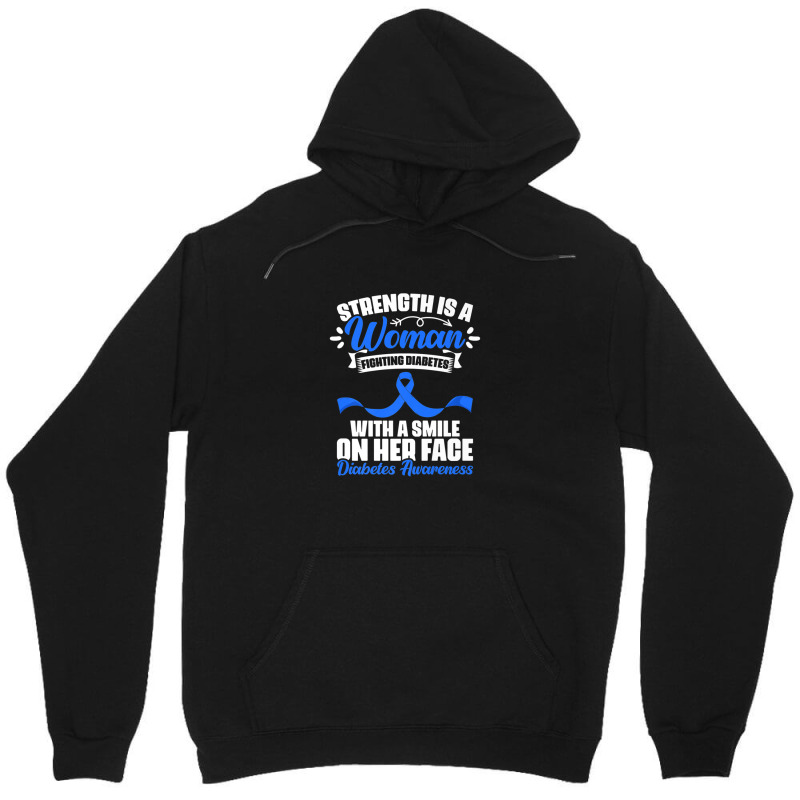 Woman Fighting Diabetes Warrior Diabetic Diabetes Awareness Unisex Hoodie | Artistshot