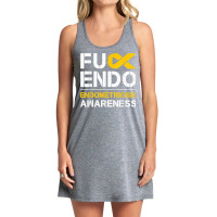 Fuck Endo Endometriosis Awareness Month Endo Support Ribbon T Shirt Tank Dress | Artistshot