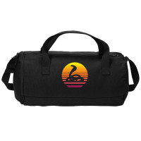 King Cobra Snake 80's Retro Vaporwave Duffel Bag | Artistshot