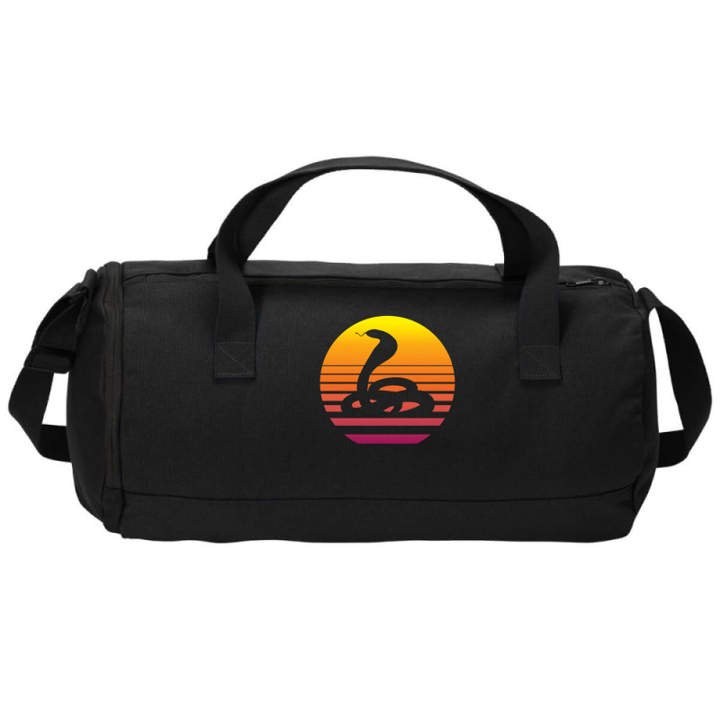 King Cobra Snake 80's Retro Vaporwave Duffel Bag | Artistshot